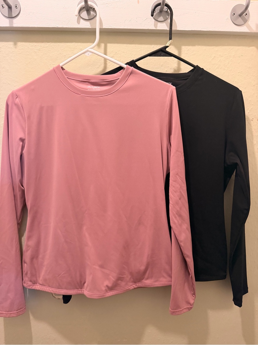Set of 2 Long Sleeve Top - Pink and black
